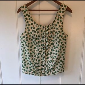 Cropped tank blouse.